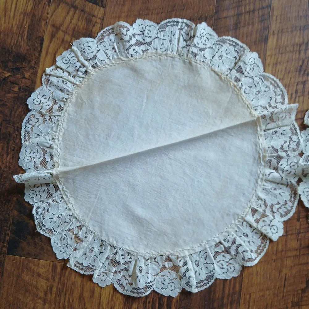 Vintage Linen Cutter Lot Dresser Scarves Runners Cottagecore  Crochet Lace